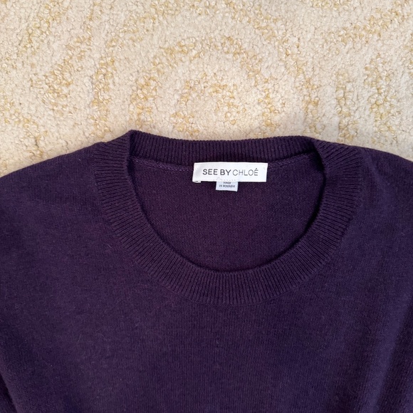 See By Chloe Eggplant Sweater Dress - Picture 4 of 5